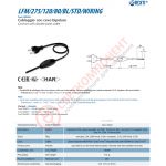 Сетевой шнур прозрачный 2,0 м с выключателем