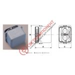 Герметичный разъем STEAB Paguro IP68 3х2,5 серый