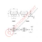 Клипса Stucchi 132V для люминесцентных ламп